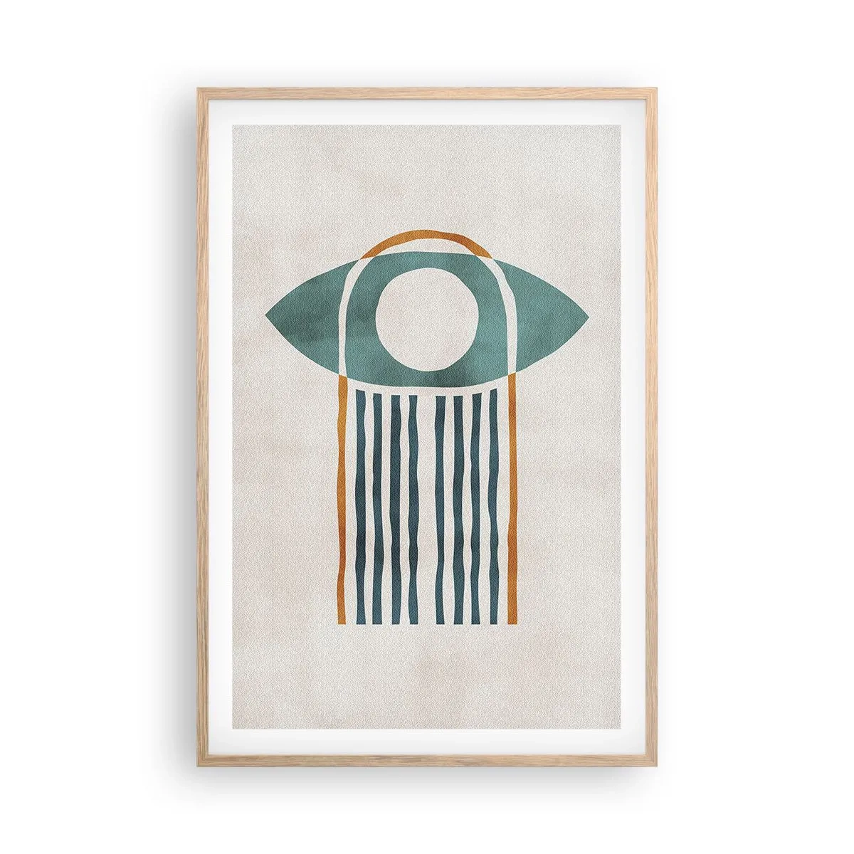 Affiche dans un chêne clair - Poster - Signes et rituels - 61x91 cm