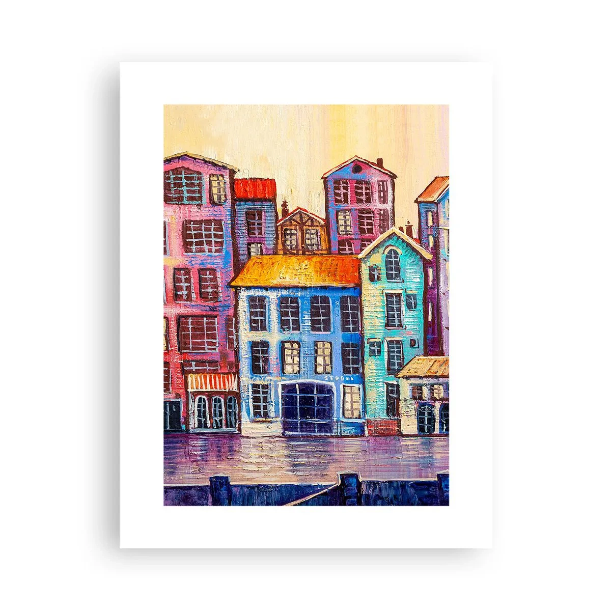 Affiche - Poster - Une ville comme dans un conte de fées - 30x40 cm