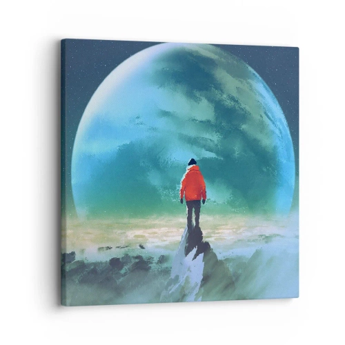 Impression sur toile - Image sur toile - Explorateur de la nouvelle terre - 30x30 cm