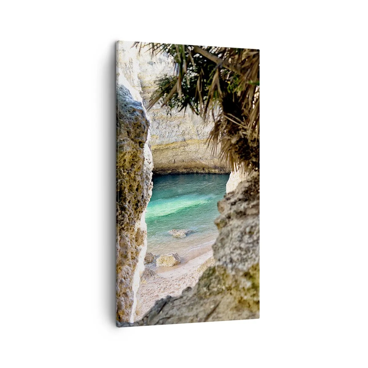Impression sur toile - Image sur toile - Baie turquoise - 45x80 cm
