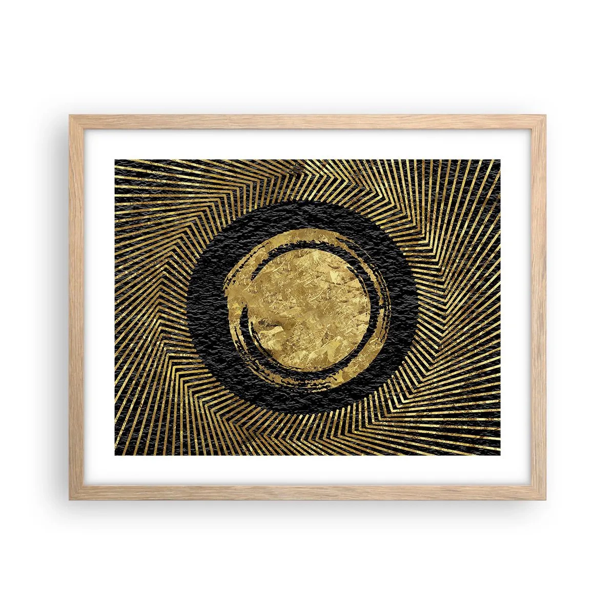 Affiche dans un chêne clair - Poster - Composition glamour - 50x40 cm