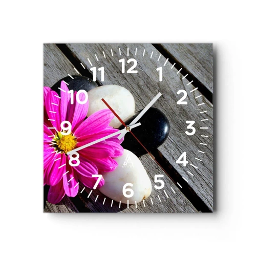 Horloge murale - Pendule murale - Repos sur la jetée - 30x30 cm