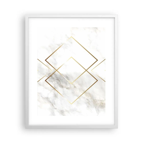 Affiche dans un cadre blanc - Poster - Vue à l'infini - 40x50 cm