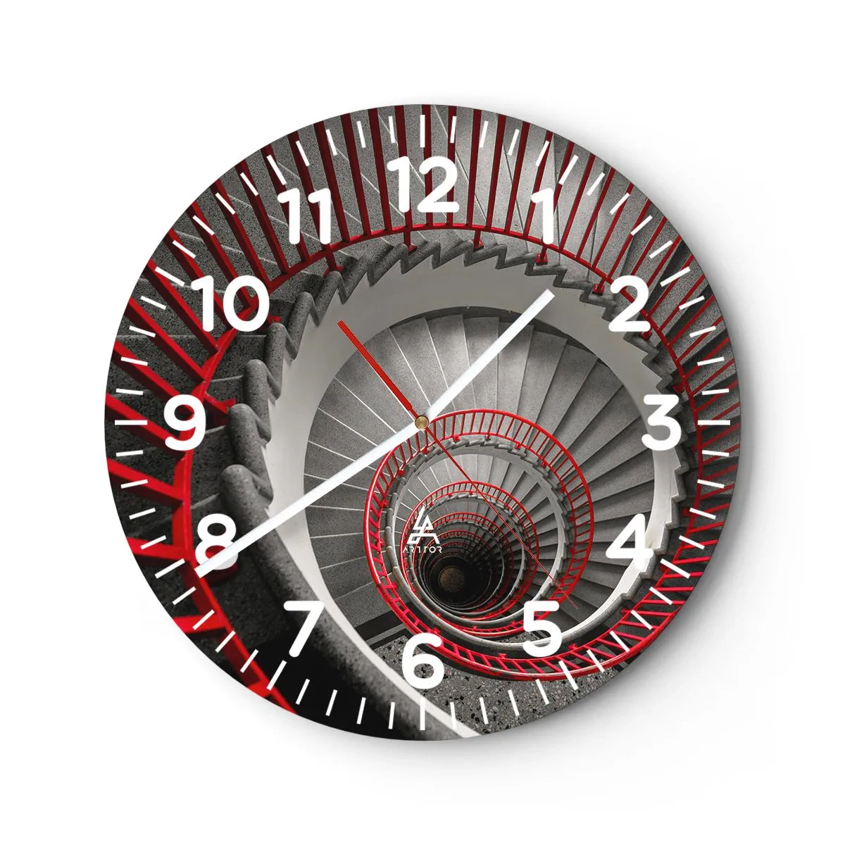 Horloge murale - Pendule murale - Amusement architectural - 40x40 cm