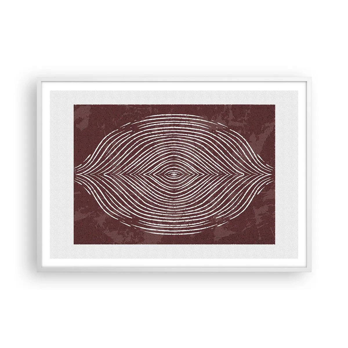 Affiche dans un cadre blanc - Poster - L'espace parle - 100x70 cm