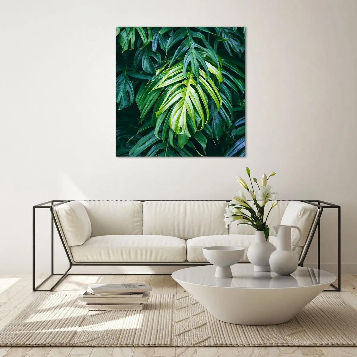 Impression sur verre - Image sur verre - Immergez-vous dans la fraîcheur - 60x60 cm