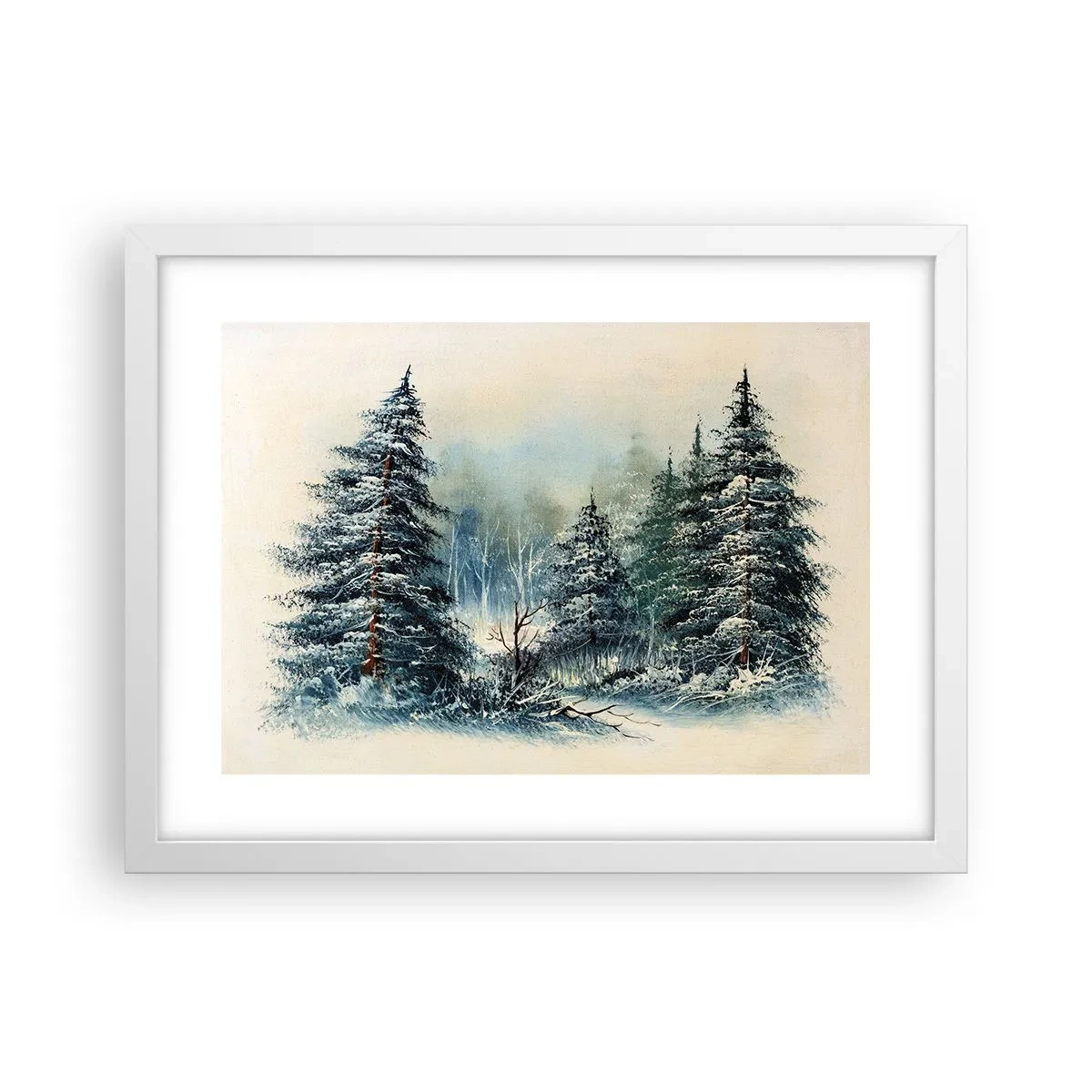 Affiche dans un cadre blanc - Poster - Prêt pour les fêtes - 40x30 cm