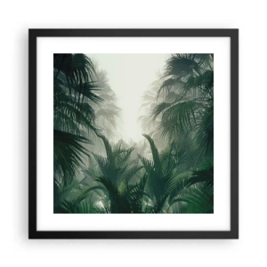 Affiche dans un cadre noir - Poster - Secret tropical - 40x40 cm