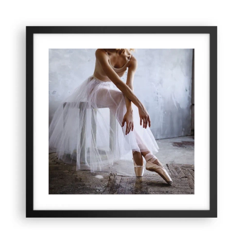 Affiche dans un cadre noir - Poster - Avant que les lumières de la rampe ne clignotent - 40x40 cm