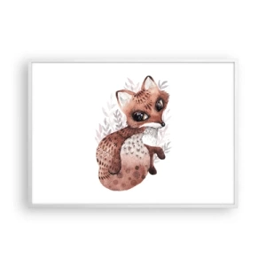 Affiche dans un cadre blanc - Poster - Seulement à aimer - 100x70 cm