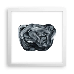 Affiche dans un cadre blanc - Poster - Ce n'est pas si simple - 30x30 cm