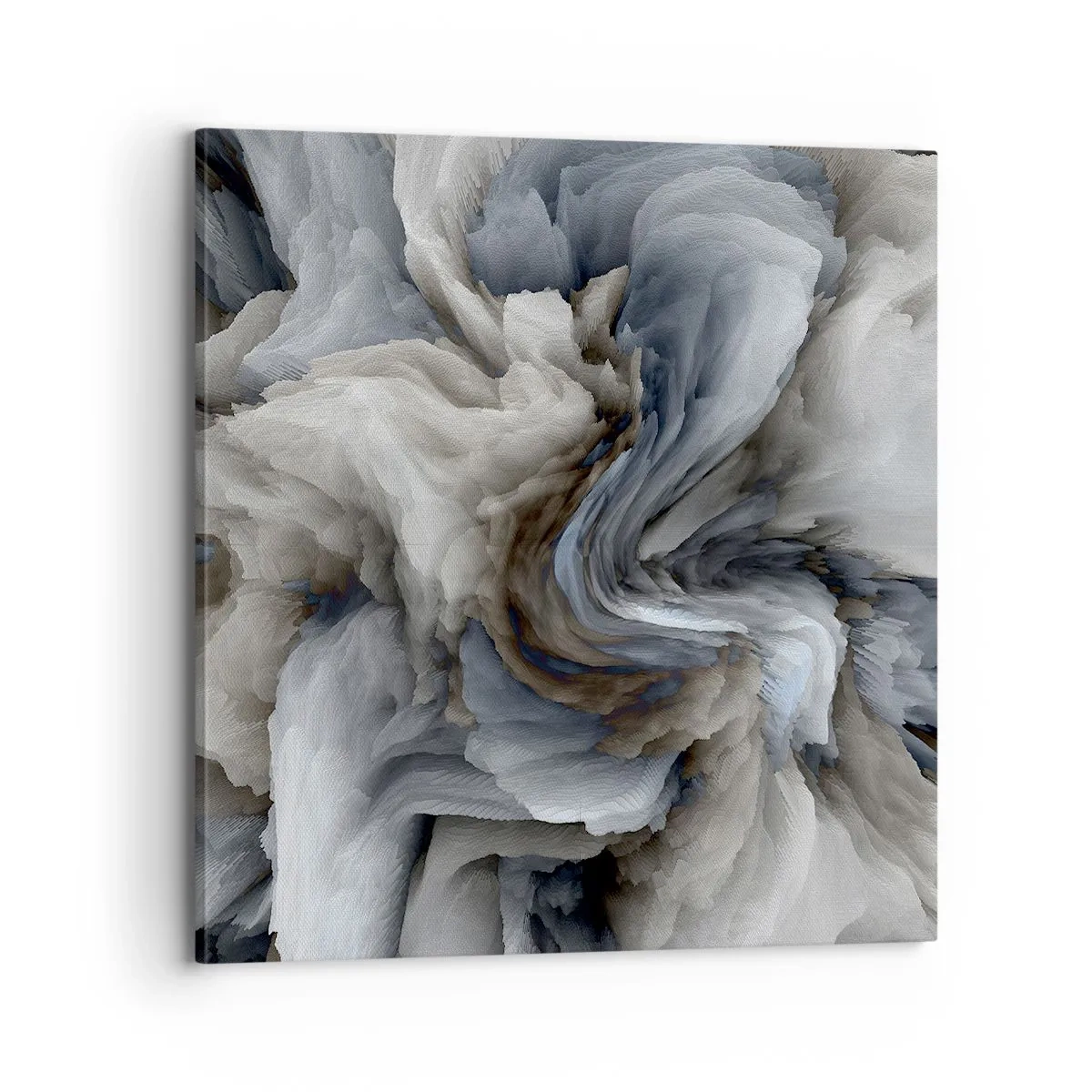 Impression sur toile - Image sur toile - Pierre et fleur - 70x70 cm