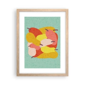 Affiche dans un chêne clair - Poster - Essayez le soleil d'été - 30x40 cm