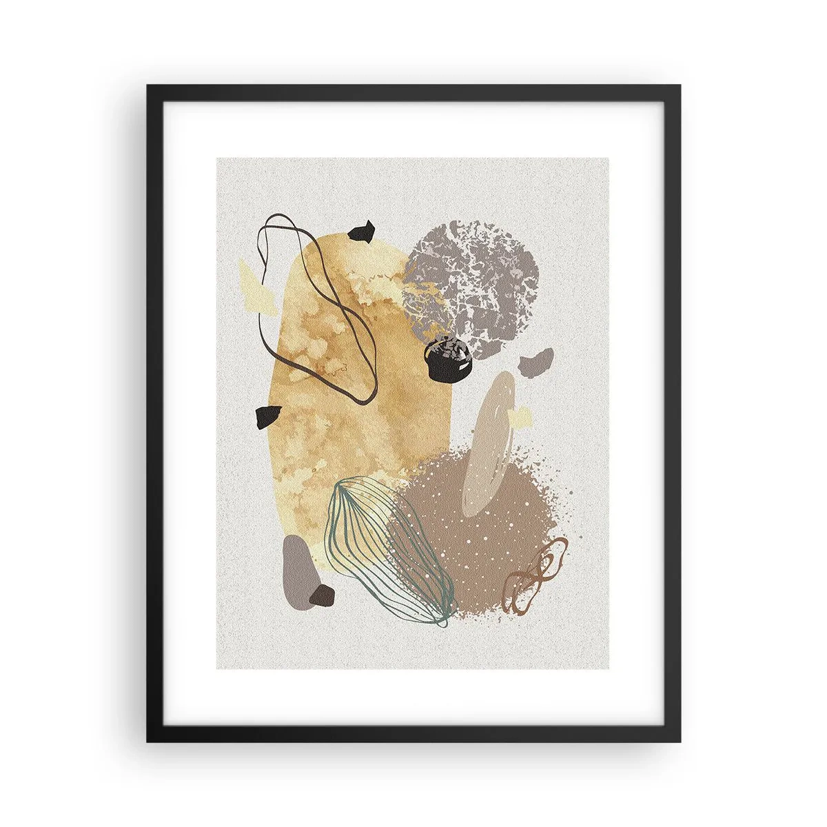 Affiche dans un cadre noir - Poster - Plumcologie appliquée - 40x50 cm