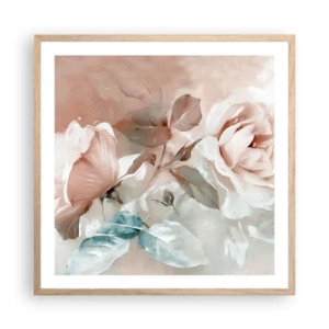 Affiche dans un chêne clair - Poster - L'esprit du romantisme - 60x60 cm