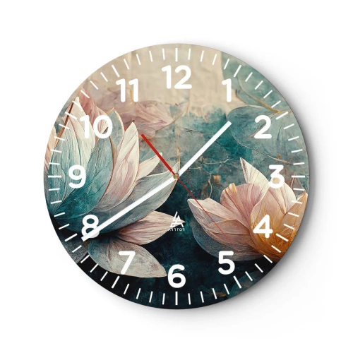 Horloge murale - Pendule murale - Les étoiles du lac - 30x30 cm