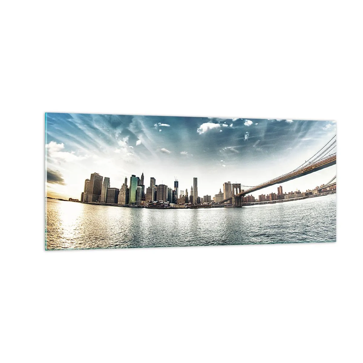 Impression sur verre - Image sur verre - L'île de verre - 100x40 cm