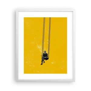 Affiche dans un cadre blanc - Poster - Un jour comme tous les jours - 40x50 cm