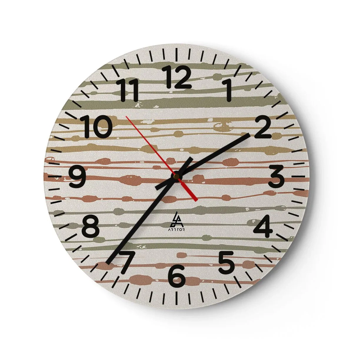 Horloge murale - Pendule murale - Notation musicale des couleurs - 30x30 cm