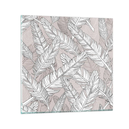 Impression sur verre - Image sur verre - Un tourbillon de plumes - 60x60 cm