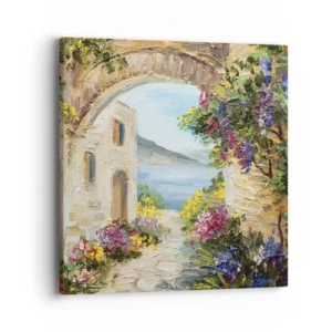 Impression sur toile - Image sur toile - Le charme d'une province côtière - 40x40 cm