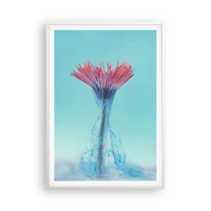 Affiche dans un cadre blanc - Poster - Dans une étreinte vivifiante - 70x100 cm