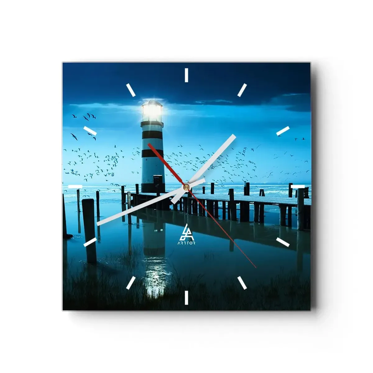 Horloge murale - Pendule murale - Et tu n'as pas peur du noir - 40x40 cm