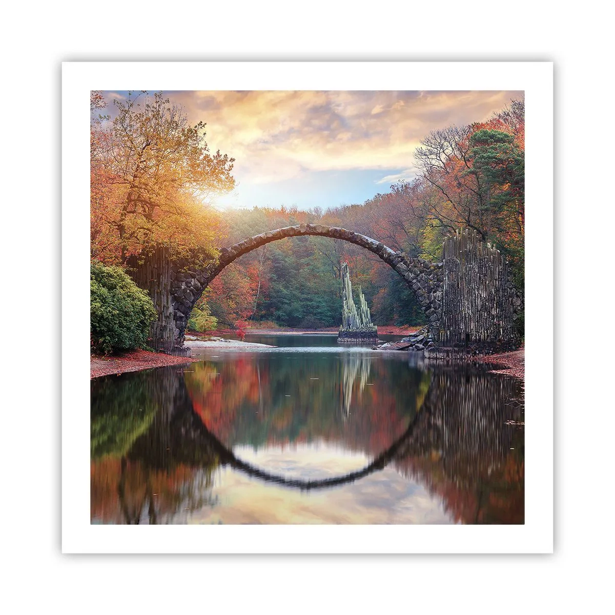 Affiche - Poster - De l'autre cote du miroir - 60x60 cm