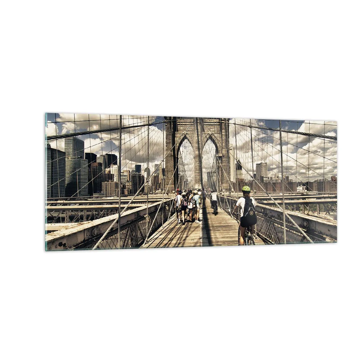 Impression sur verre - Image sur verre - Directement en plein coeur de la ville - 100x40 cm