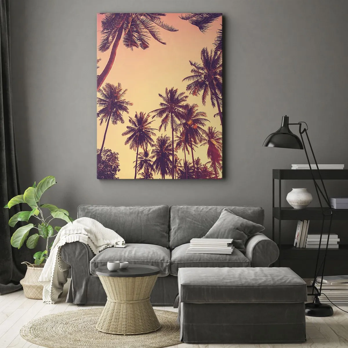 Impression sur toile - Image sur toile - Variation tropicale - 55x100 cm