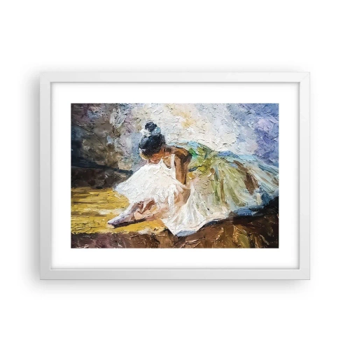 Affiche dans un cadre blanc - Poster - D'après un tableau de Degas - 40x30 cm