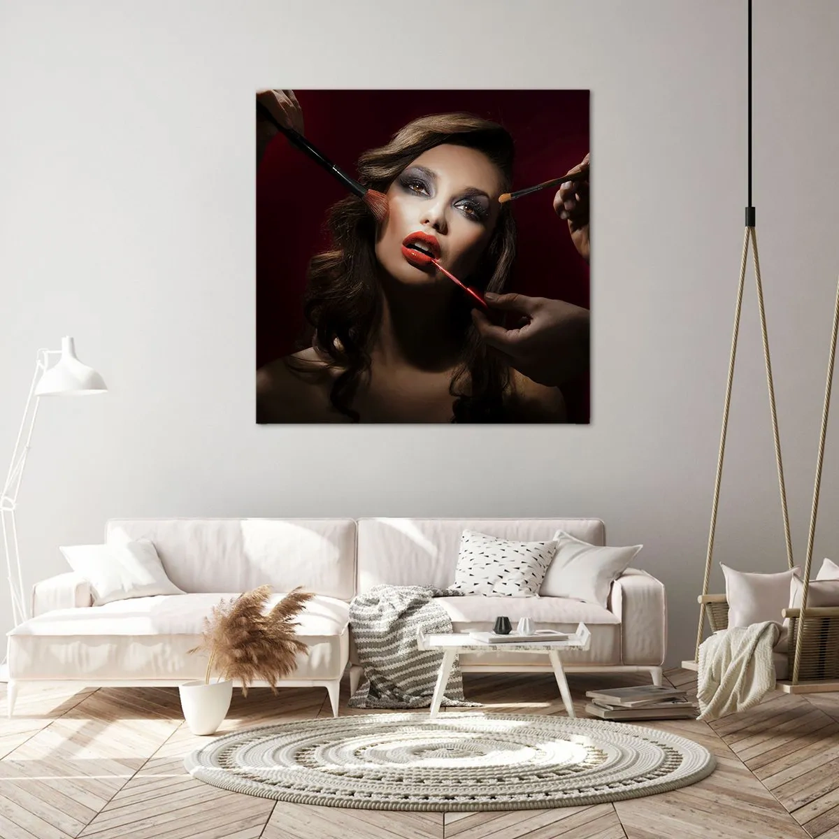 Impression sur toile - Image sur toile - Belle rêveuse - 40x40 cm