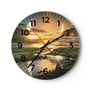 Horloge murale - Pendule murale - Quelque part dans une galaxie lointaine, très lointaine - 40x40 cm