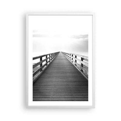 Affiche dans un cadre blanc - Poster - A perte de vue... - 50x70 cm