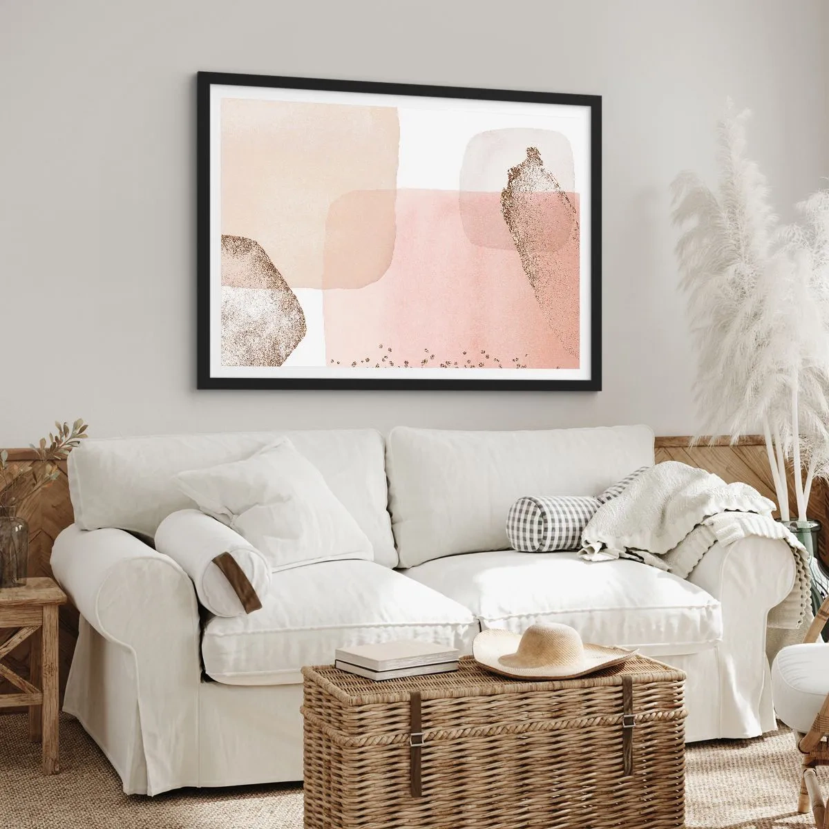 Affiche dans un cadre noir - Poster - Regard à travers la couleur - 40x30 cm