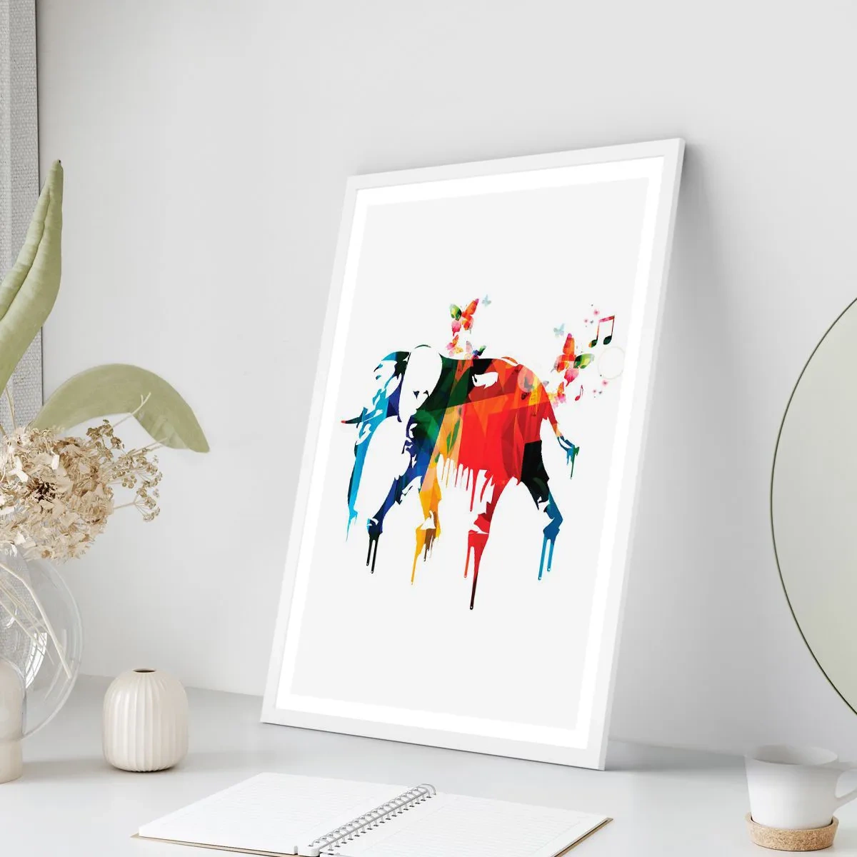 Affiche dans un cadre blanc - Poster - Tout le monde peut danser - 70x100 cm