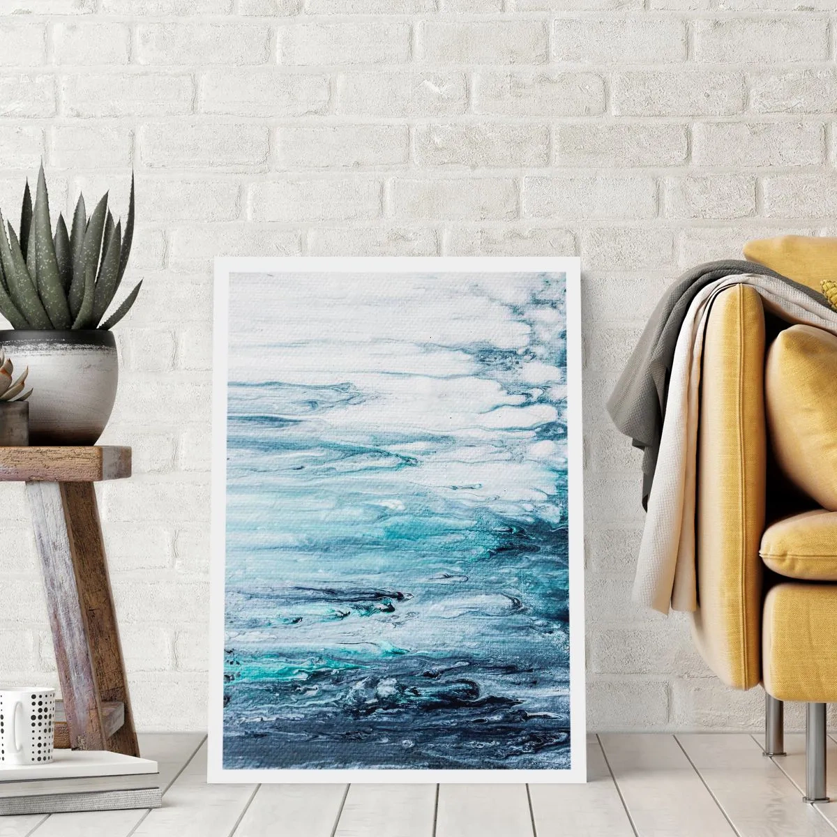 Affiche - Poster - Une glace bleue - 40x50 cm