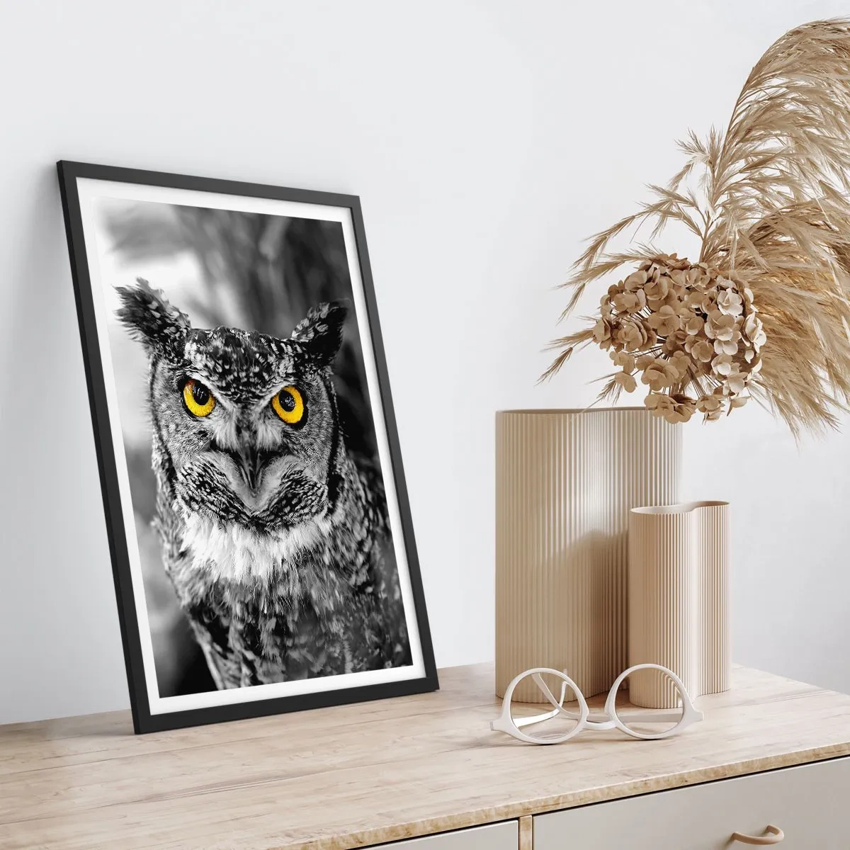 Affiche dans un cadre noir - Poster - Rien ne se cachera - 61x91 cm