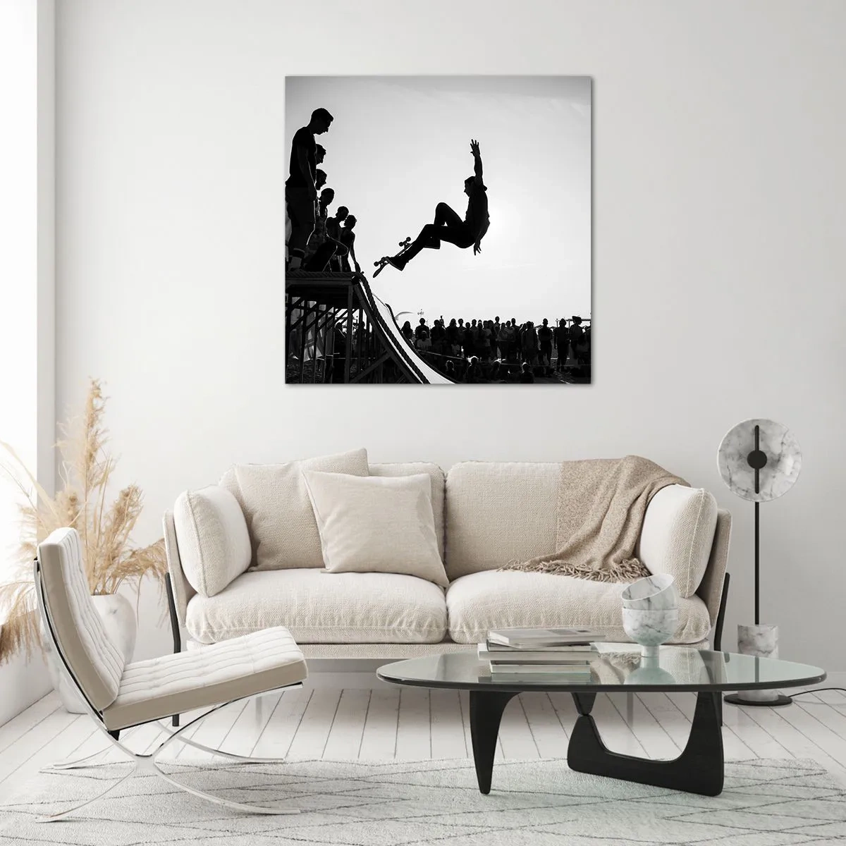 Impression sur verre - Image sur verre - Héros et spectateurs - 70x70 cm