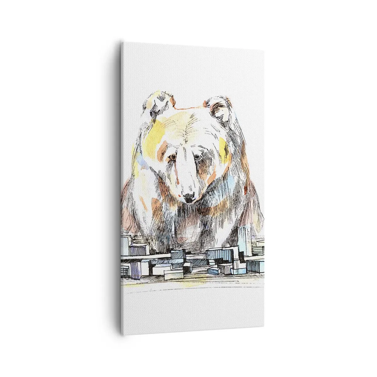 Impression sur toile - Image sur toile - Comment peut-on vivre ainsi ? - 55x100 cm