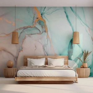 Papier Peint Photo Standard Eco - Danse des formes et des couleurs - Abstraction, Morceau, Marbre - 300x210 cm