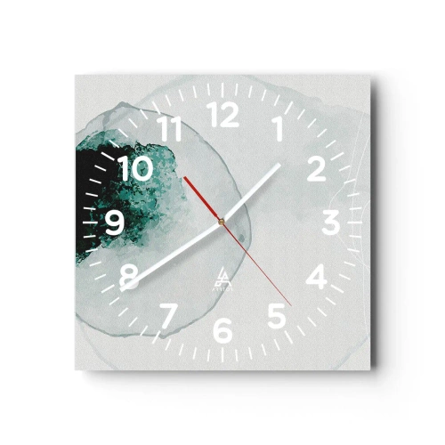 Horloge murale - Pendule murale - Dans une goutte d'eau - 40x40 cm