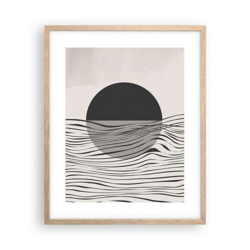 Affiche dans un chêne clair - Poster - Demi composition - 40x50 cm