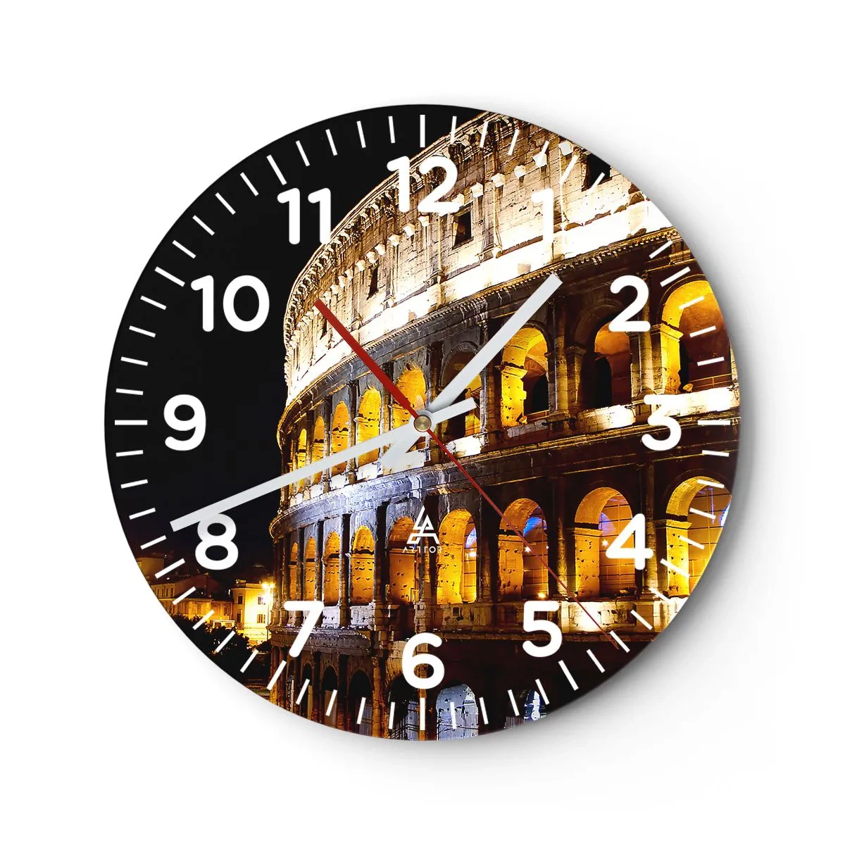 Horloge murale - Pendule murale - Il est temps de commencer les Jeux - 40x40 cm