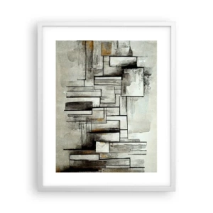 Affiche dans un cadre blanc - Poster - Le pouvoir de la simplicité - 40x50 cm