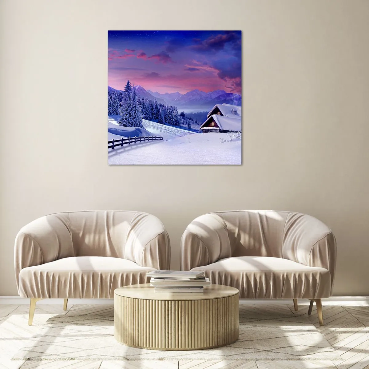 Impression sur verre - Image sur verre - Douce nuit - 60x60 cm