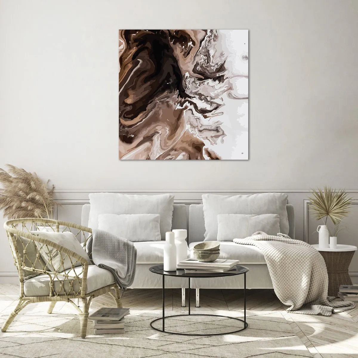 Impression sur verre - Image sur verre - Contraste de couleur - 60x60 cm