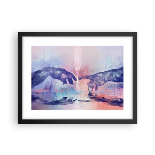 Affiche dans un cadre noir - Poster - Divine étincelle de vie - 40x30 cm