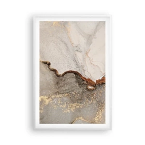 Affiche dans un cadre blanc - Poster - Aux frontières des couleurs - 61x91 cm