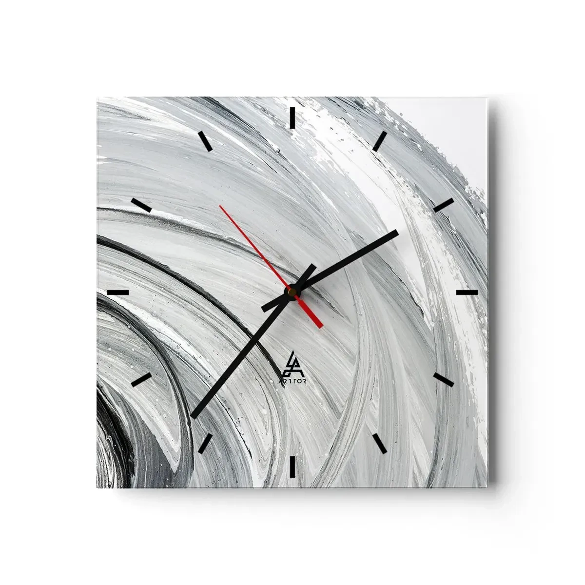 Horloge murale - Pendule murale - Composition orbitale - 40x40 cm